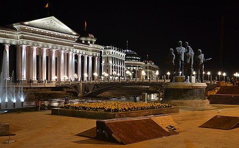 Skopje by night