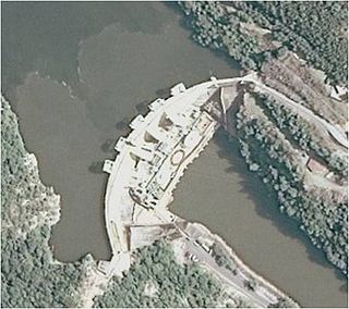 Smith Mountain Dam dam on Roanoke River, Virginia