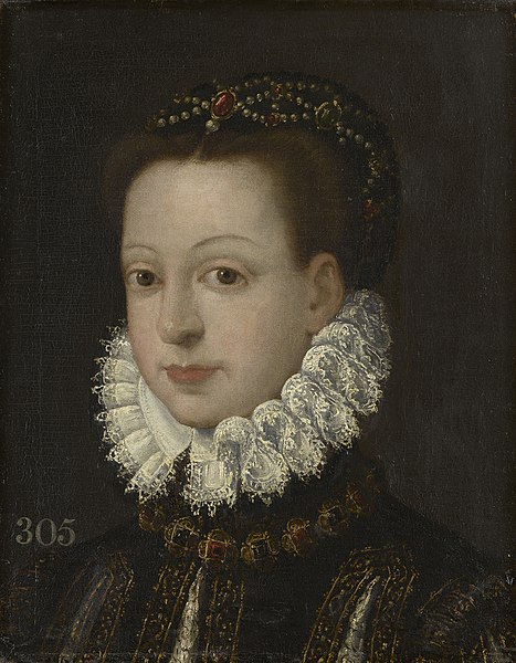 File:Spanish School, 16th century - Portrait of a Lady, possibly Infanta Isabella Clara Eugenia of Spain (1566-1633) - RCIN 402954 - Royal Collection.jpg