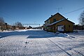 Vinterbillede af Spikkestad Station