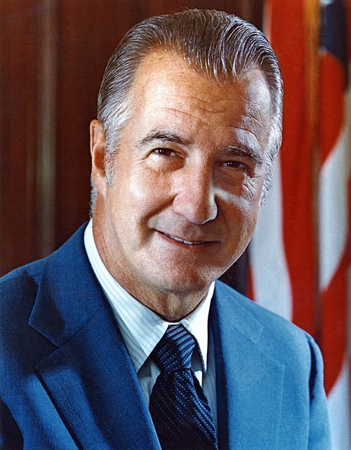 Former Maryland governor and U.S. vice president Spiro Agnew