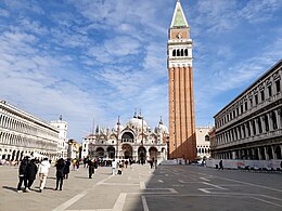 San Marcoplein: Centrale plein van Venetië, Italië