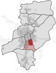 Karte mit Hervorhebung des Bezirks