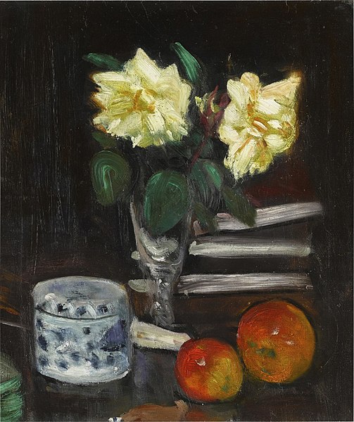 File:Still Life of Apples and Yellow Roses.jpg