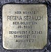 Stolperstein Klausenerplatz 2 (Charl) Regina Strauch.jpg