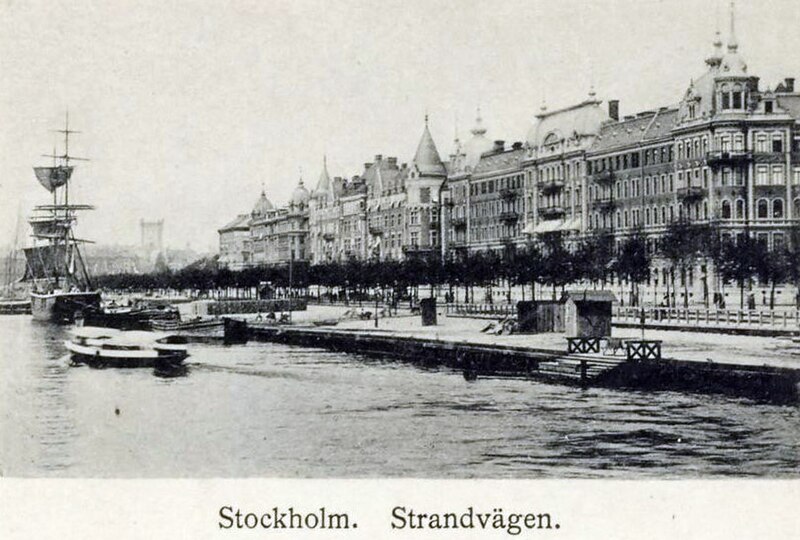 File:Strandvägen, Stockholm, par Eugène Gallois.jpg