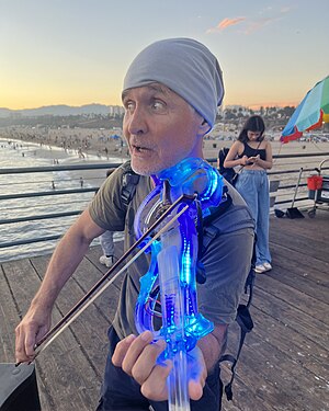 Electric Violin Player on the Santa Monica Pier