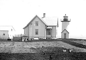 The lighthouse in 1891