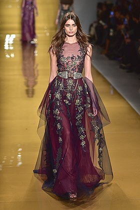 Taylor Hill op de Reem Acra FW 15 Show