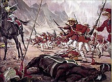 155th Infantry Regiment fighting in Buena Vista, Mexico, 23 February 1847 The Mississippi Rifles.jpg