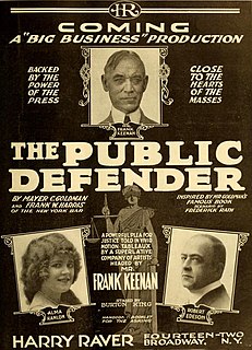 <i>Public Defender</i> (film) 1917 American film