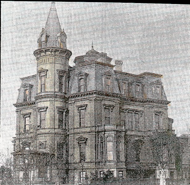 File:The Stewart Castle on Dupont Circle (ca 1900). It was built in 1873 for William Morris Stewart and was designed by Adolph Cluss. It was razed in 1901 by the new owner who planned to build a new (4225800703).jpg