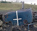 The aftermath of the Nuclear Flask Test Crash train, Old Dalby, Leicestershire (5) Nigel Tout, Aug 84.jpg