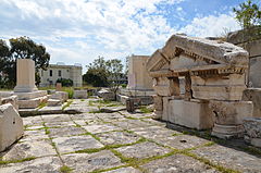 Ruins of the East Triumphal Arch by Antoninus Pius, archaeological site