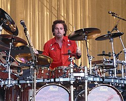 Todd Sucherman performing with Styx on June 13, 2008 in Hinckley, MN