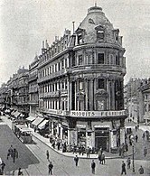 Toulouse 1926, 1 rue Alsace-Lorraine (G.) et rue de Rémusat (D.) - magasin Félix Potin