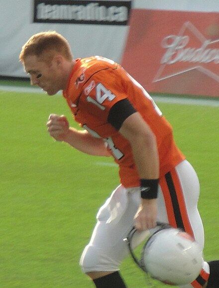 Travis Lulay in a 2011 season home game