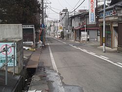 宮町、旧槻木町付近