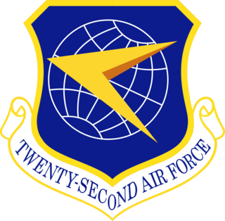 Twenty-Second Air Force Numbered air force of the United States Air Force responsible for reserve air mobility and weather reconnaissance forces