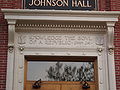 Detail of the John Jay quote over the door of Johnson Hal, on the University of Oregon campus in Eugene, Oregon.