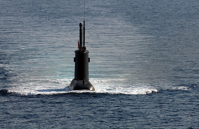 File:US Navy 050624-N-1464F-013 The Turkish submarine Preveze surfaces following the North Atlantic Treaty Organization (NATO) submarine escape and rescue exercise Sorbet Royal 2005.jpg