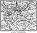 Historical map of surrounding area of Bozen