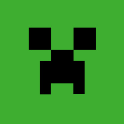 Minecraftin olennon creeperin kasvot, jotka löytyvät mm. Minecraftin logosta