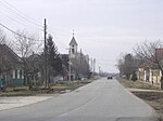 Vilovo, main street and the Orthodox Church.jpg