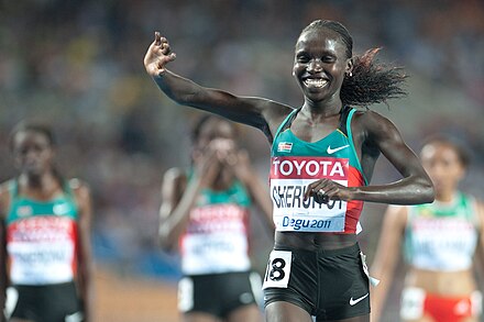Vivian Cheruiyot of Kenya won both the 5000 m and 10,000m