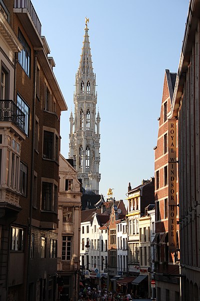 File:Vue sur l'Hotel de ville de Bruxelles.JPG