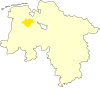 Location of the district of Ammerland in Lower Saxony