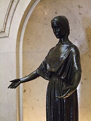 Statue entitled Welcome, in Nottingham Council House