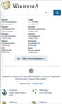 portale Wikipedia - test sul menu a apertura degli articoli per lingua, versione mobile prima di aver fatto clic sul pulsante