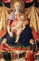 Madonna of Humility with Two Musician Angels, ポルディ・ペッツォーリ美術館 蔵