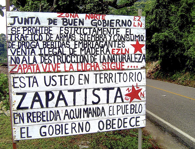 File:Zapatistas Territory sign in Chiapas, Mexico.jpg