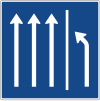 Zeichen 223.3-51 - Seitenstreifen räumen, 3 Fahrstreifen u.  Seitenstreifen, StVO 2017.svg