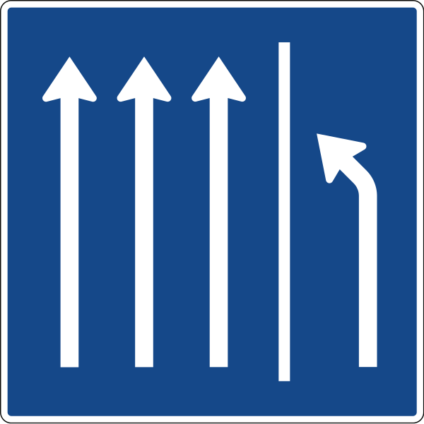 File:Zeichen 223.3-51 - Seitenstreifen räumen, 3 Fahrstreifen u. Seitenstreifen, StVO 2017.svg