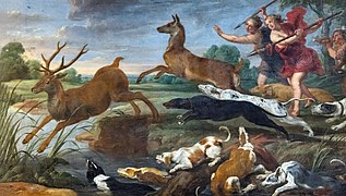 Chasse au cerf par des amazones (Deer hunt by amazons) Andries Vermeulen - Musée des Beaux-Arts de Narbonne