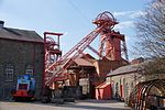 Former Lewis Merthyr Colliery Trefor pithead and headframe