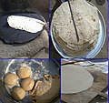 خبز الصاج الذي لايستغني عنه ابناء القرية رغم توافر خبز الافران الآلية
