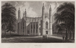 Gore Hall(1837-1841), Harvard College, arquitecto Charles Bullfinch.