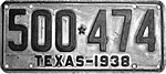 Номерной знак Техаса 1938 года 500 * 474.jpg