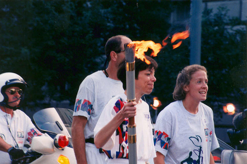 File:1996 Olympic Torch during the relay.jpg