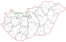 Mapa hlavní silnice 1