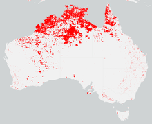 2007-08 Australia Kebakaran musim MODIS gambaran.png