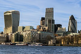 Financial centre of the City of London. 2016-02 City of London.jpg