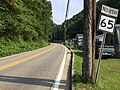File:2017-07-22 09 46 09 View north along West Virginia State Route 65 at Mate Creek Road (Mingo County Route 6) in Red Jacket, Mingo County, West Virginia.jpg
