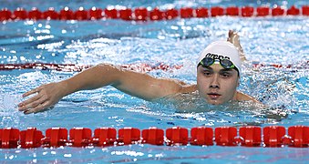 2018-10-10 Swimming Boys' 50m Butterfly Semifinal 1 at 2018 Summer Youth Olympics by Sandro Halank–007.jpg