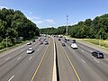 File:2019-07-12 11 02 18 View south along Interstate 495 (Capital Beltway) from the overpass for Persimmon Tree Road on the edge of Cabin John and Potomac in Montgomery County, Maryland.jpg