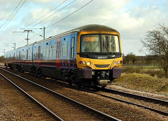 First Capital Connect Class 365 Networker Express passing through Runcton Holme in 2012